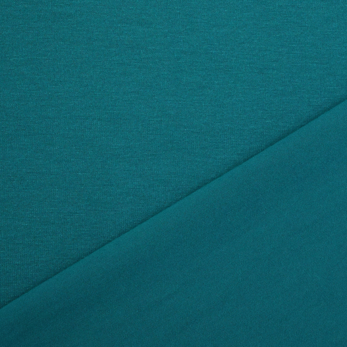 Tissu jersey viscose, bleu vert