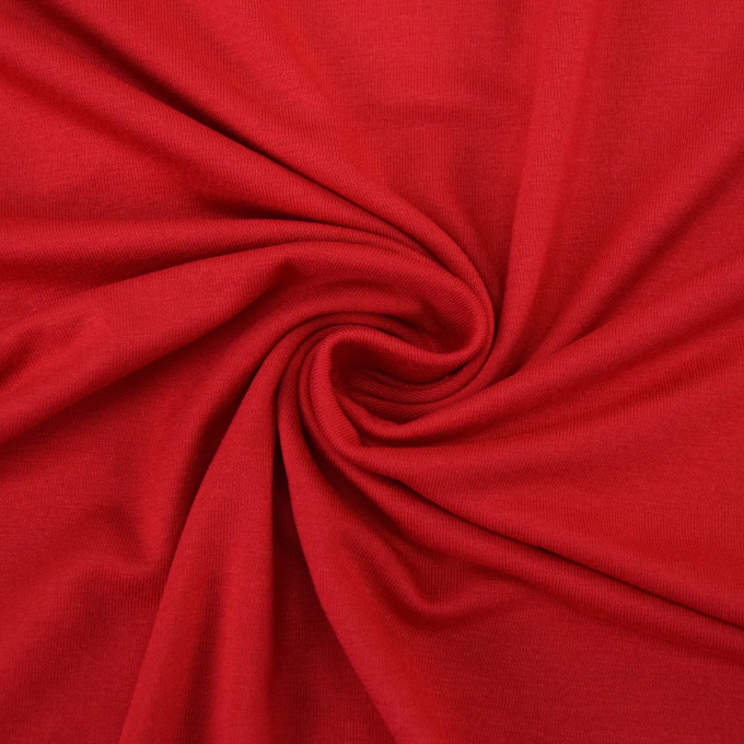 95% Viscose 5% Elastane Jersey - Red, OEKO-TEX 100