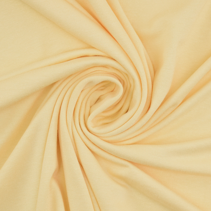 Tissu jersey viscose, jaune clair