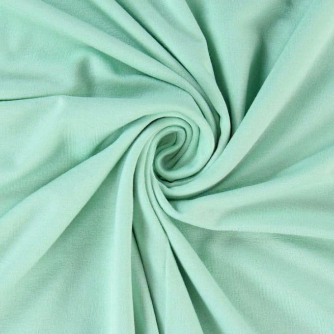 Tissu jersey viscose, vert menthe clair