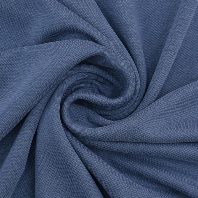 Viscose jersey piqué, duivenblauw