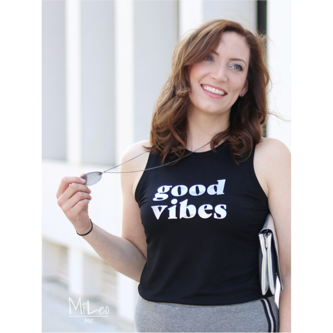 Viscose jersey zwart