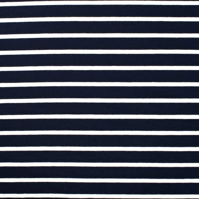 Viskosejersey Small Stripes, marine