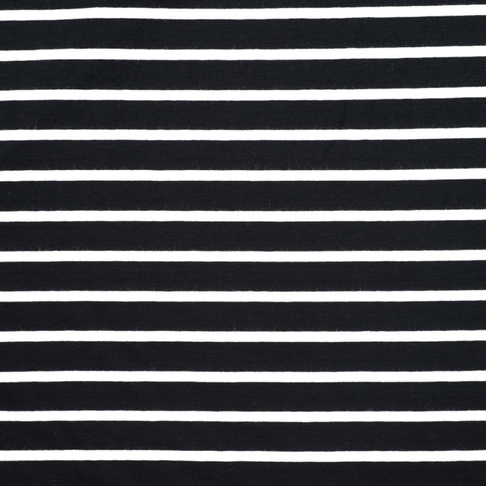 Viskosejersey Small Stripes, schwarz
