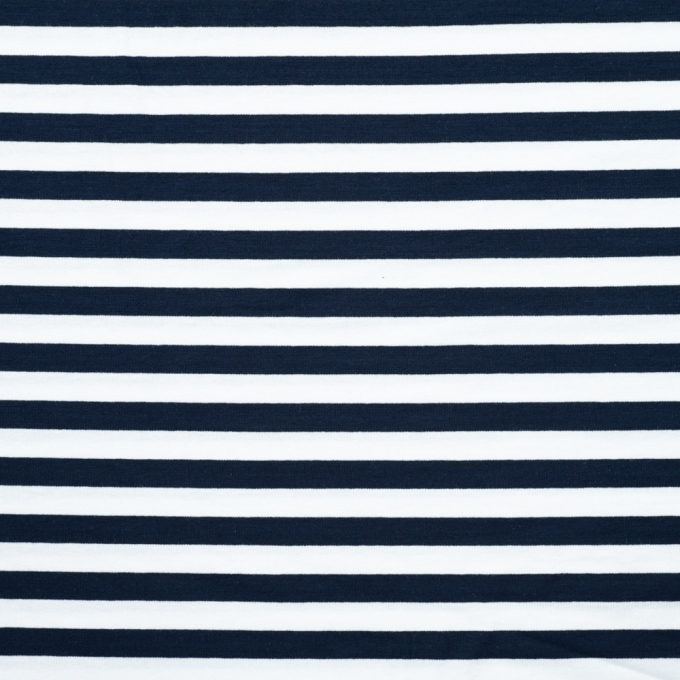 Viskosejersey Stripes, marine