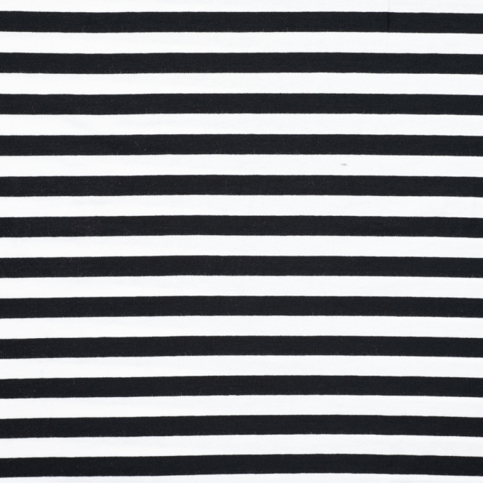 Viskosejersey Stripes, schwarz
