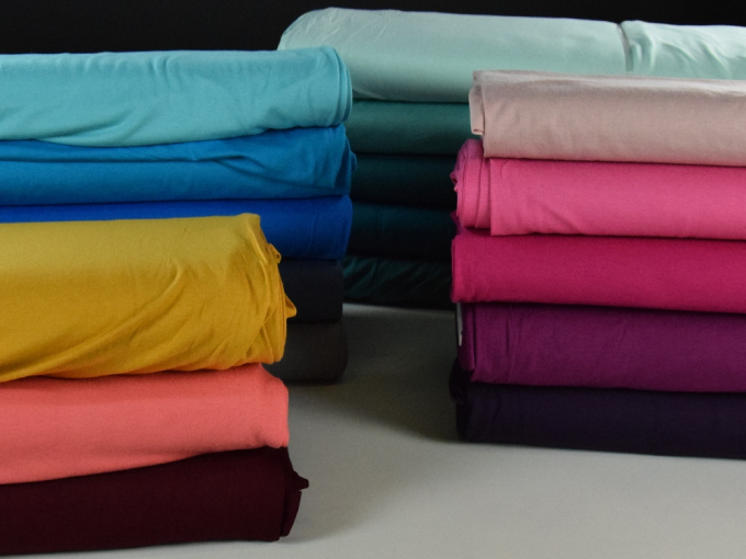 Viscose jersey donkerfuchsia