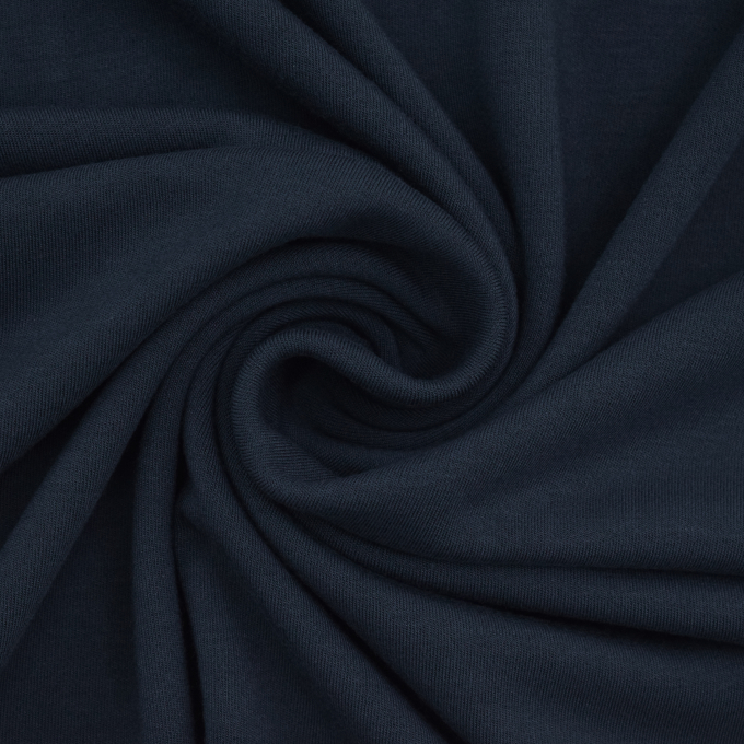 Tissu jersey de viscose Vintage Modal Touch, bleu foncé