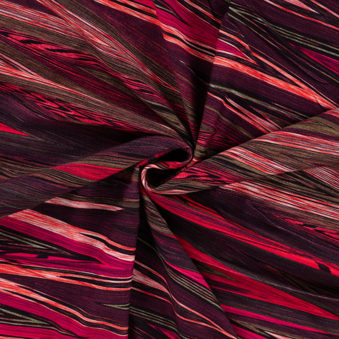 Viscose jersey zig zag, lichtfuchsia