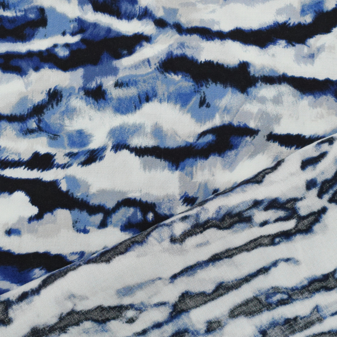 Viscose stof Charlie, blauw