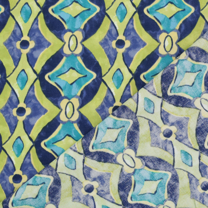 Viscose Flower Diamonds, lime green