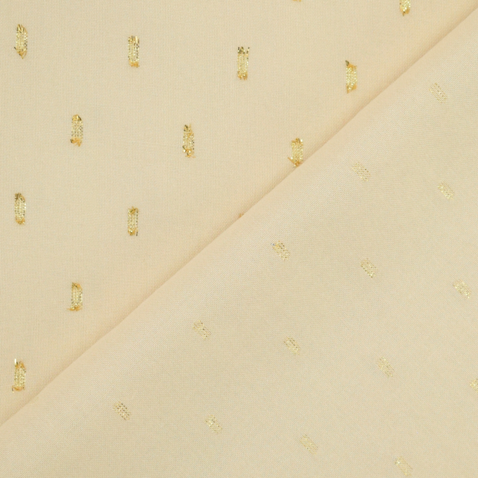 Viscose stof Golden Glamour, crèmekleurig