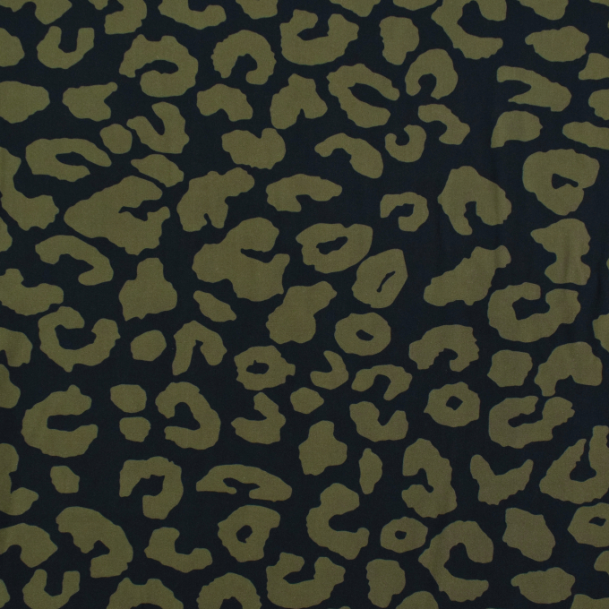 Viscose stof Leo Dots, marineblauw