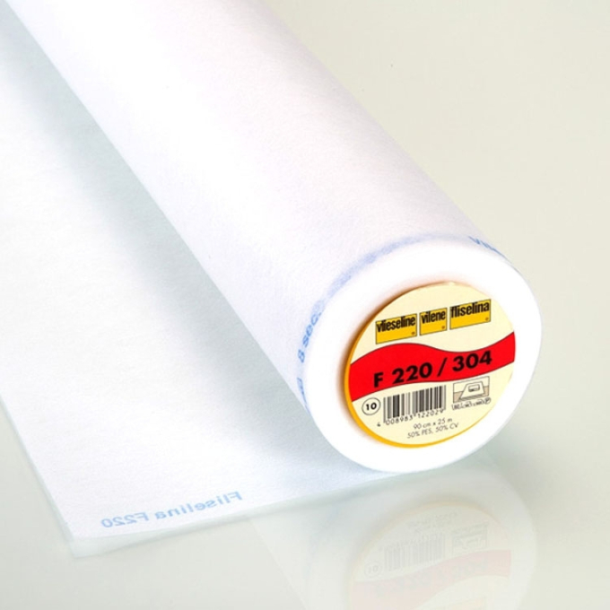 Tissu thermocollant entoilage Vlieseline F220, blanc