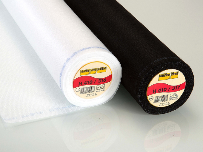 Entoilage thermocollant Vlieseline H410 blanc