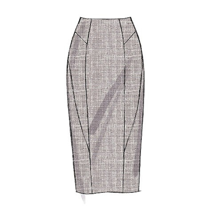 Patron Vogue 8750 jupe femme, taille 32-38, en français