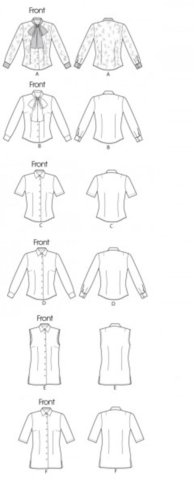 Vogue 8772 Blouses Gr. 32-40, En/Ger/Fr