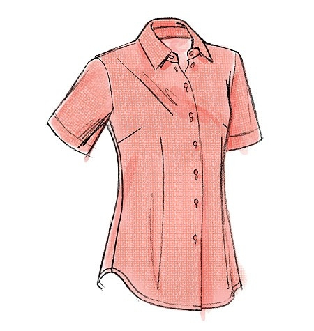 Patron Vogue 8772 chemisier, taille 40-48, en français