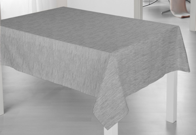 Toile cirée imperméable Brush, gris chiné
