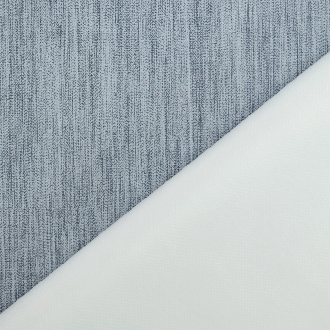 Toile cirée imperméable Brush, bleu fumée chiné