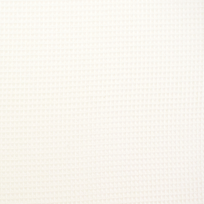 Tissu nid d’abeille gaufré Ariana, blanc cassé