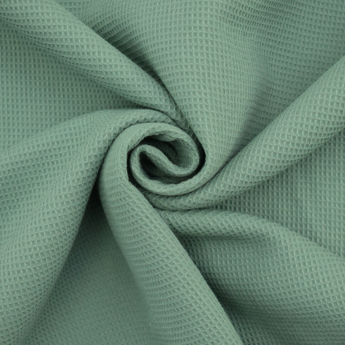 Tissu nid d’abeille gaufré mini, vert pâle