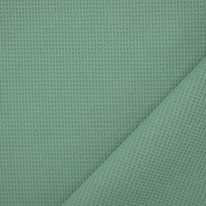 Tissu nid d’abeille gaufré mini, vert pâle