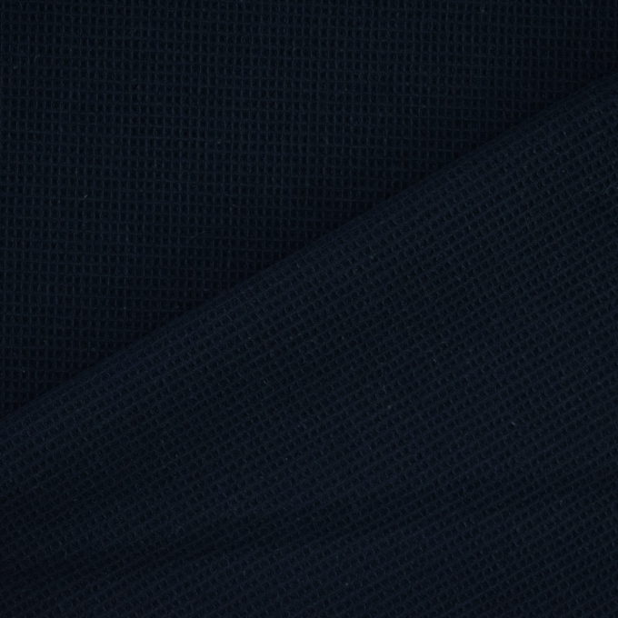 Tissu nid d’abeille gaufré mini, bleu foncé