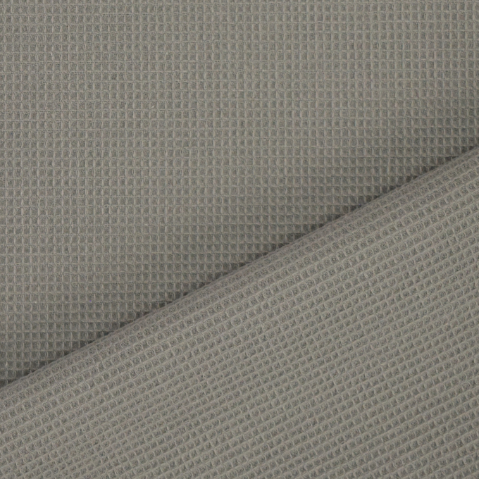 Tissu nid d’abeille gaufré mini, gris foncé