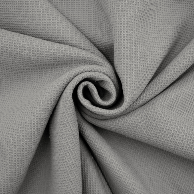 Tissu nid d’abeille gaufré mini, gris clair