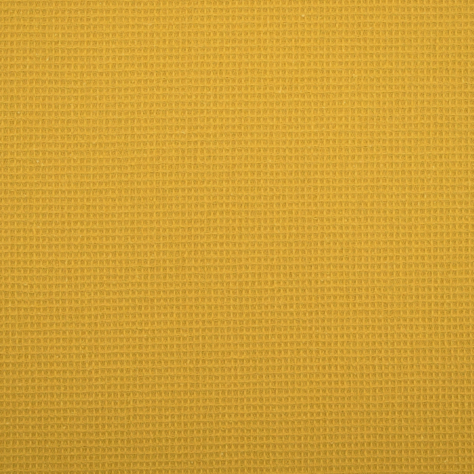Tissu nid d’abeille gaufré mini, jaune maïs