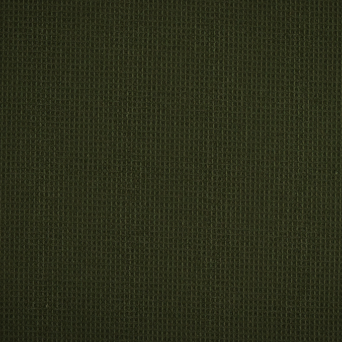 Tissu nid d’abeille gaufré mini, vert olive