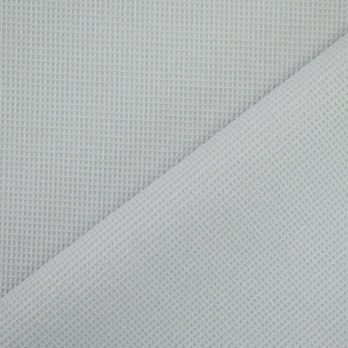 Tissu nid d’abeille gaufré mini, gris argent