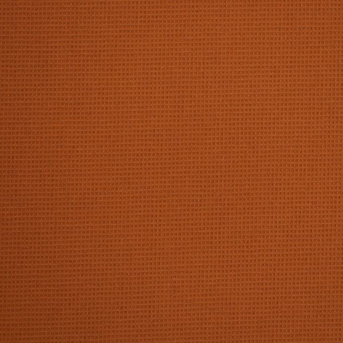 Tissu nid d’abeille gaufré mini, terracotta