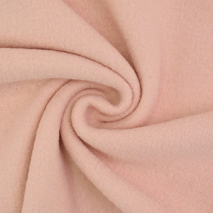 Tissu loden id. laine bouillie, abricot