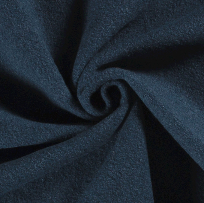 Tissu loden id. laine bouillie, bleu pétrole