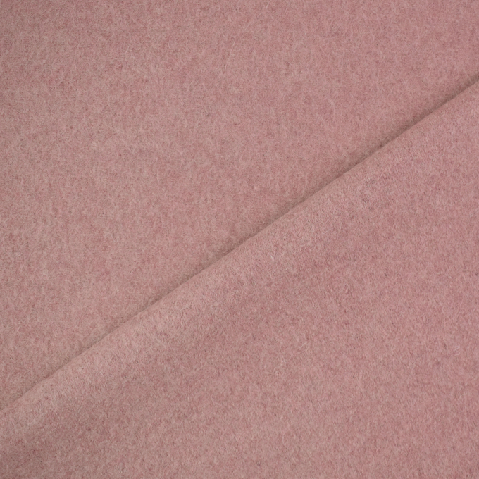 Tissu loden id. laine bouillie, vieux rose clair
