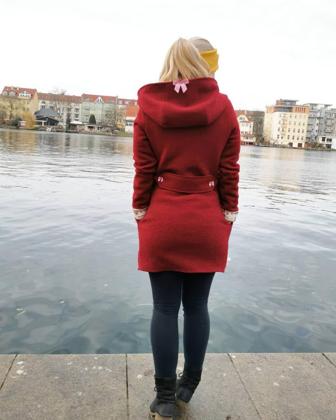 Walkloden kardinaalrood