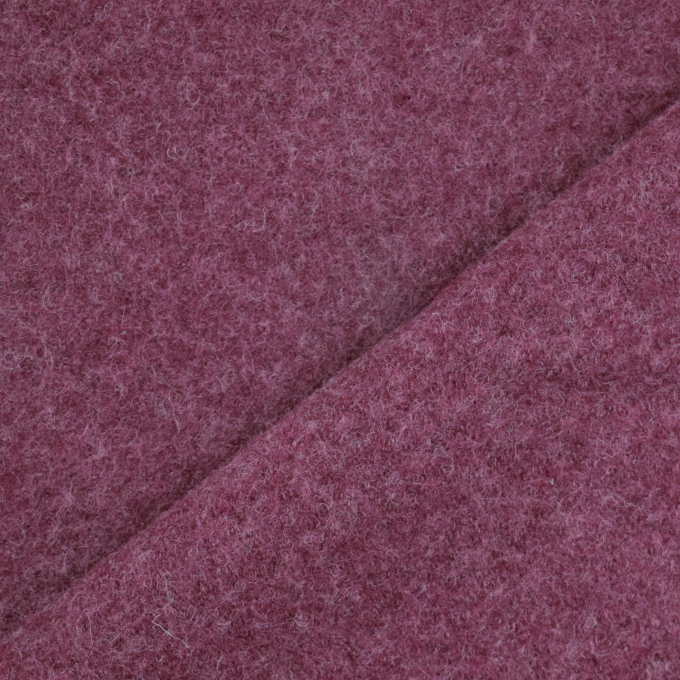Walkloden gemêleerd, bessenkleurig