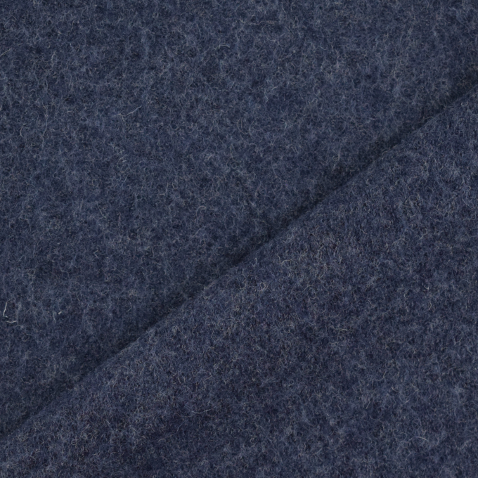 Walkloden gemêleerd, donkerblauw