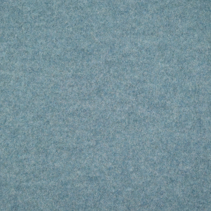 Tissu loden id. laine bouillie, bleu pétrole clair chiné