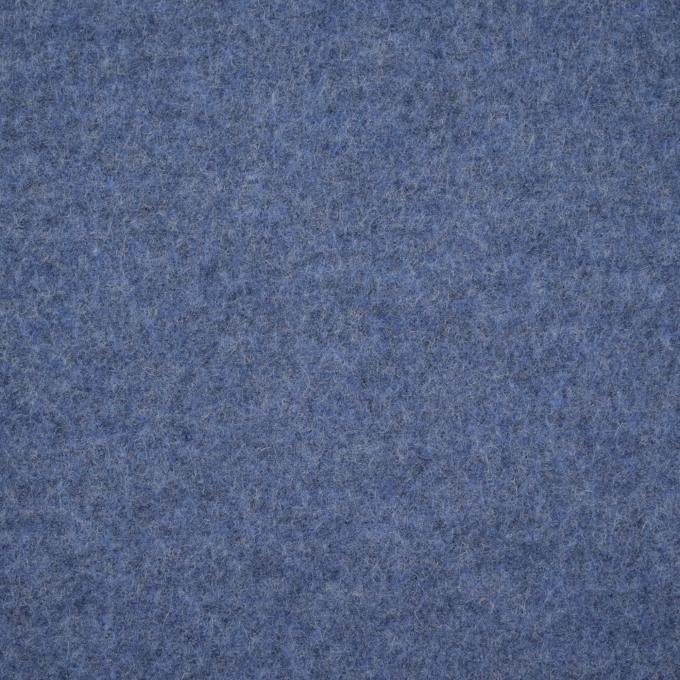 Tissu loden id. laine bouillie, bleu fumée chiné