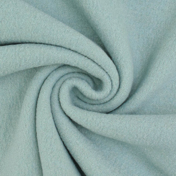 Tissu loden id. laine bouillie, menthe pastel