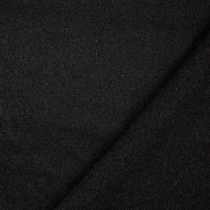 Tissu loden id. laine bouillie, noir
