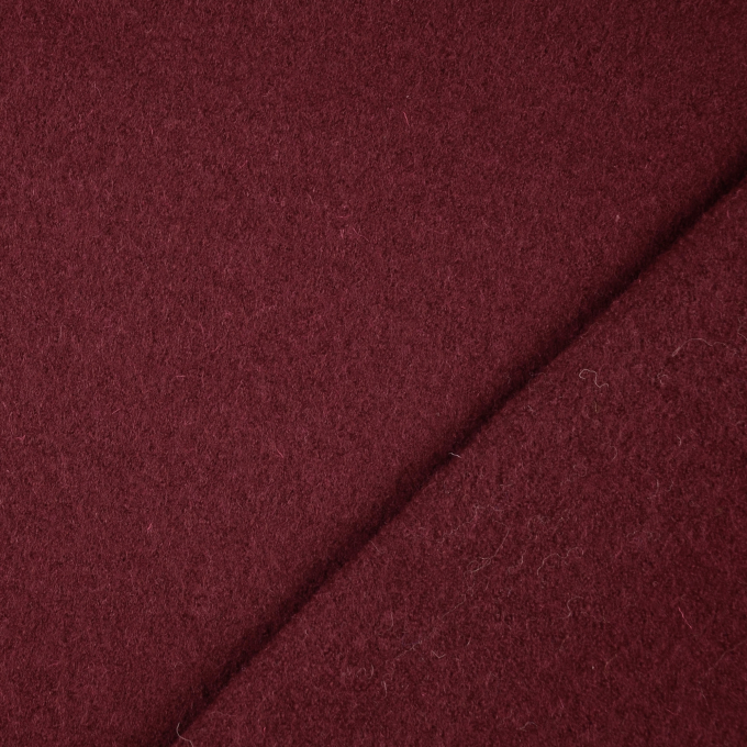 Tissu loden id. laine bouillie, lie de vin