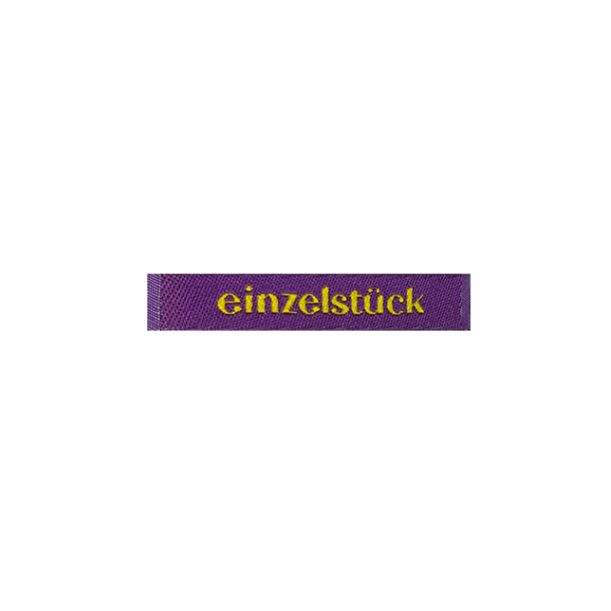 Webetikett einzelstück, lila