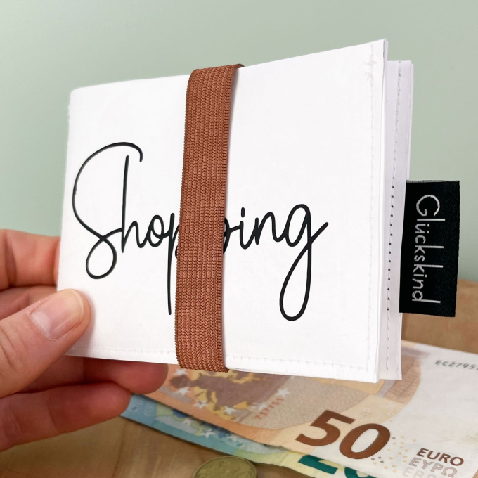 Geweven label Glückskind, zwart
