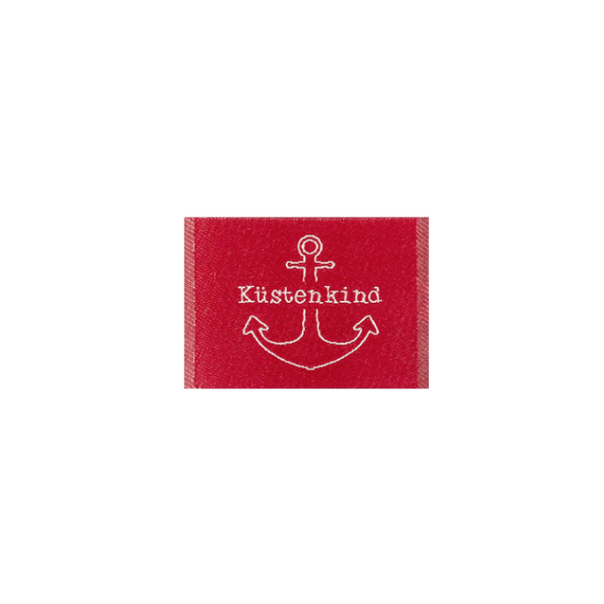 Étiquette vêtement Küstenkind, rouge