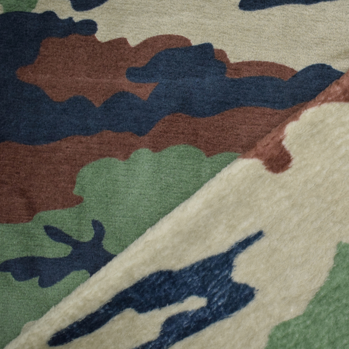 Wellnessfleece Camouflage, groen