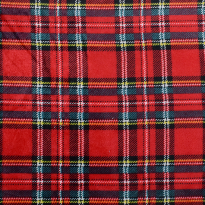 Wellnessfleece Check, rood